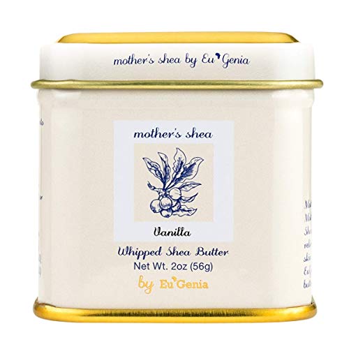 Mother's Shea Body Butter - Nourishing Moisturizer, Antioxidant-Rich, Vanilla Scent - Set of 3 Tins