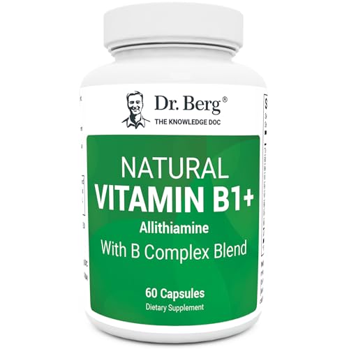 Dr. Berg Vitamin B Complex - Enhanced Absorption, 8 Essential B Vitamins, 60 Capsules