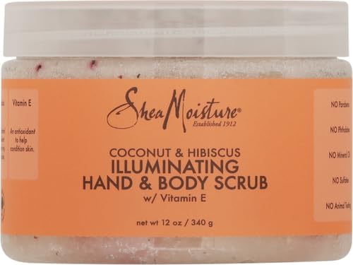 SheaMoisture Body Scrub - Exfoliates Dull Skin, Infused with Coconut Oil & Hibiscus - 12oz