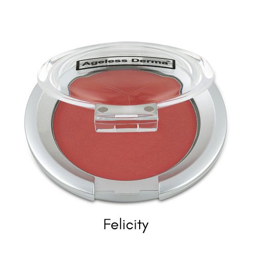 Ageless Derma Mineral Cream Blush - Hydrating Radiance, Gluten & Paraben Free - Felicity