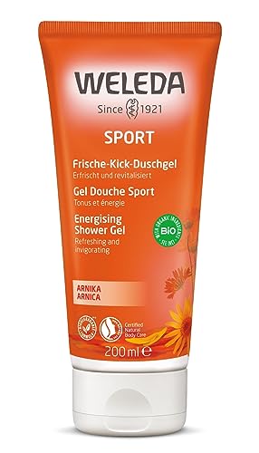 Weleda Sport Arnica Shower Gel - Soothing & Energizing, Plant-Based Formula - 6.8oz