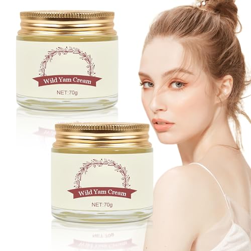 Grenben Wild Yam Cream - Hydrating Moisturizer for All Skin Types, Natural Plant Extracts - 2PCS