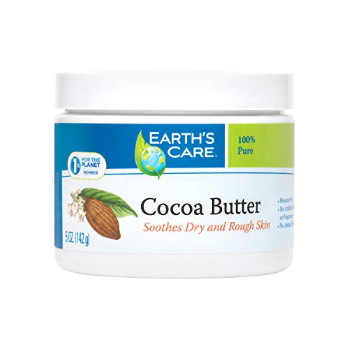 Earth's Care Cocoa Butter - Deep Moisturizer for Skin & Hair, Pure & Natural - 5 OZ