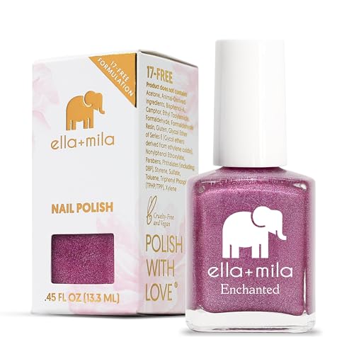 ella+mila Nail Polish - Quick Dry, Chip Resistant, Vegan & Non-Toxic - Dragonfly, 0.45 fl oz