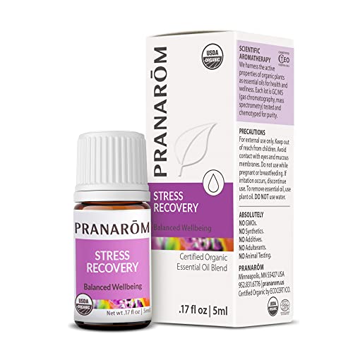 Pranarom Stress Recovery Essential Oil - 100% Pure Lavender & Bergamot Blend - 5ml