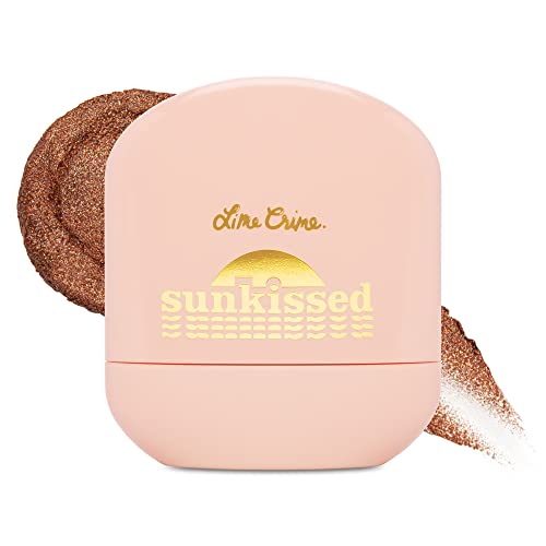 Lime Crime Multi-Use Highlighter - Deep Bronze Glow, Hydrating Formula, Vegan - 0.27oz