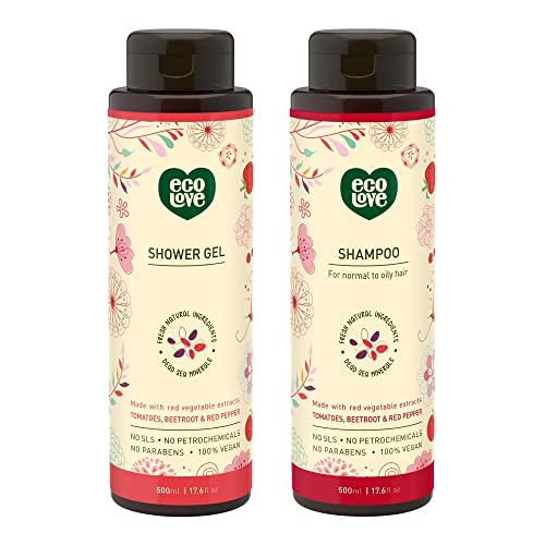 ecoLove Shampoo & Body Wash - Nourishes Normal/Oily Hair, Moisturizes Dry Skin - 17.6oz