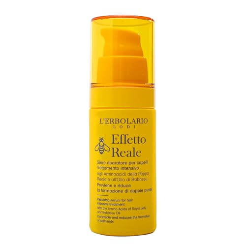 L'Erbolario Effetto Reale Hair Serum - Strengthens Thinning Hair, Reduces Split Ends - 1 oz