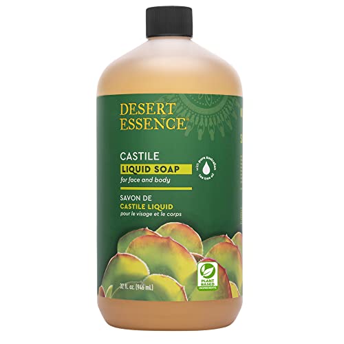 Desert Essence Body Wash - Cleanses & Soothes, Reduces Oil & Imperfections - 32 Fl Oz