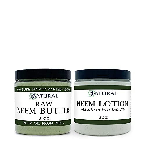 Zatural Neem Lotion Bundle - Nourishing Skin & Nail Care, Organic Ingredients - 16oz