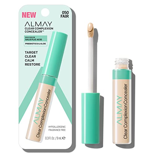 Almay Concealer - Full Coverage Acne Treatment with Salicylic Acid, Hypoallergenic - 0.3 fl oz