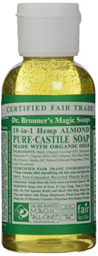 Dr. Bronner's Body Soap - Moisturizing Almond Oil, Nourishing Scent - 2 fl oz