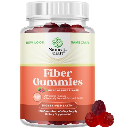 Natures Craft Digestive Enzyme Blend - Supports Gut Health, Sugar Free, Non-GMO, Vegan - 60 Gummies