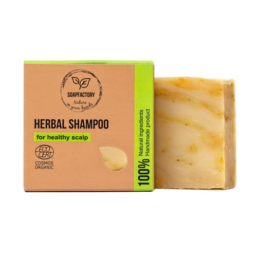 SoapFactory Dandruff Shampoo Bar - Natural Ingredients, Soothes Itchy Scalp - 3oz