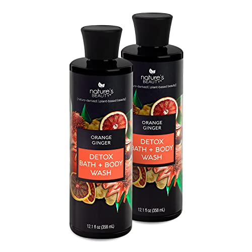 Nature's Beauty Body Wash - Detoxify & Nourish with Vitamin C, Citrus Aroma - 12 fl oz (2 Pack)