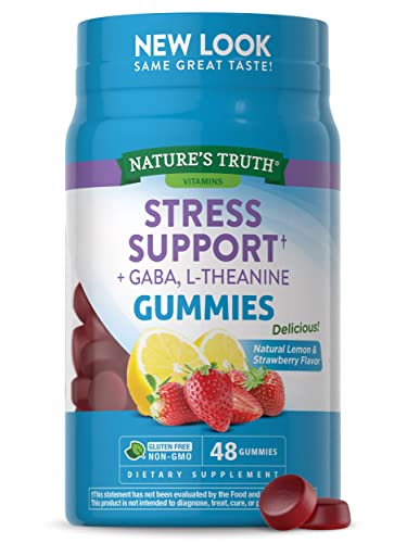 Nature's Truth Relaxation Bundle - Stress Relief with GABA & L-Theanine, Non-GMO - Lemon Strawberry