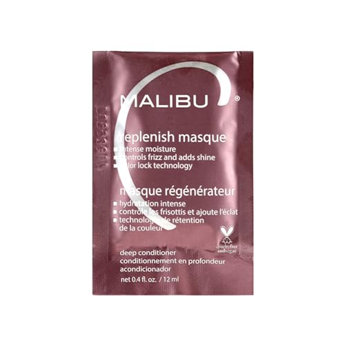 Malibu C Hair Mask - Ultra Hydrating Repair for All Hair Types, Avocado Oil, 1 Packet