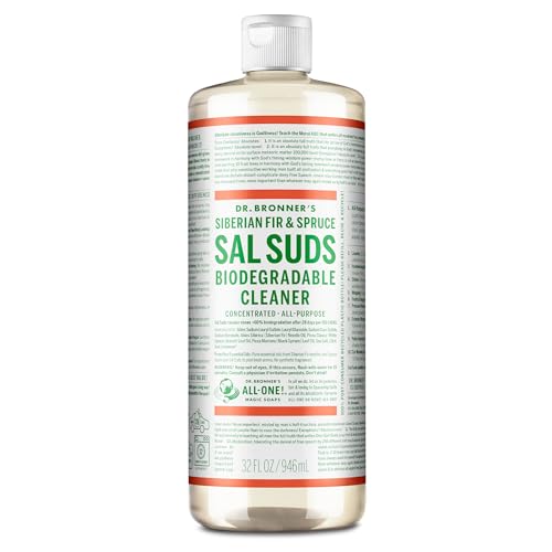 Dr. Bronner's Sal Suds Cleaner - Powerful Plant-Based Formula, Biodegradable, 32 oz