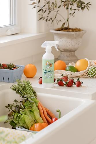 Nellie's Fruit & Veggie Wash - Removes Pesticides, Odorless & Tasteless - 16 fl oz