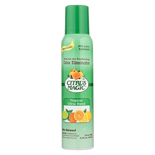 CITRUS MAGIC Air Freshener - Natural Odor Eliminator, Pet & Kid Safe, 360 Dispense - 3 OZ