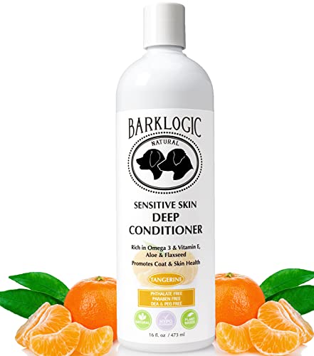 BarkLogic Dog Shampoo - Soothes Sensitive Skin, Vegan & Plant-Based - Tangerine, 16 fl oz