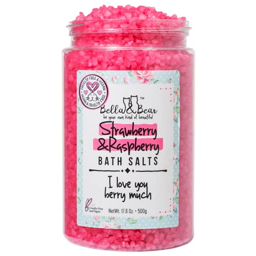 Bella & Bear Bath Soak - Detoxifying Foot Soak with Natural Ingredients, Fruity Scent - 17.6oz