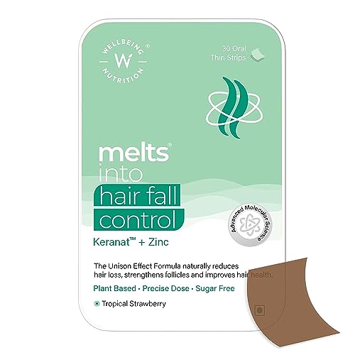 Sheltr Melts Hair Supplement - Supports Hair Anchoring & Volume, Plant-Based, 30 Oral Strips