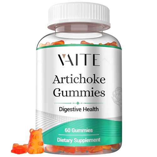 VAITE Digestive Enzymes Gummies - 1600mg Artichoke Extract, Vegan, Gluten-Free - 60 Chews