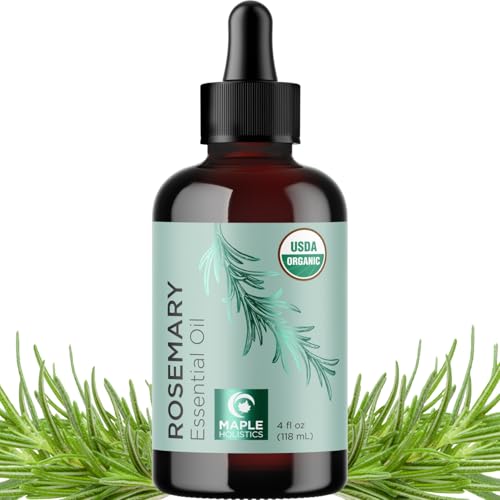 Maple Holistics Rosemary Hair Oil - Hydrates Dry Scalp, Boosts Volume & Shine - 100ml