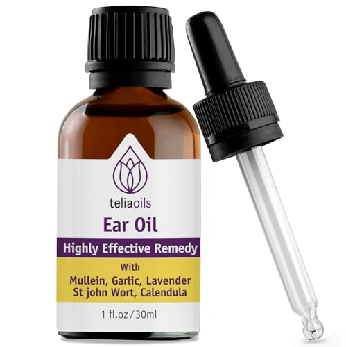 Teliaoils Ear Wax Removal Kit - Herbal Relief for Discomfort & Easy Cleansing - 1 oz.