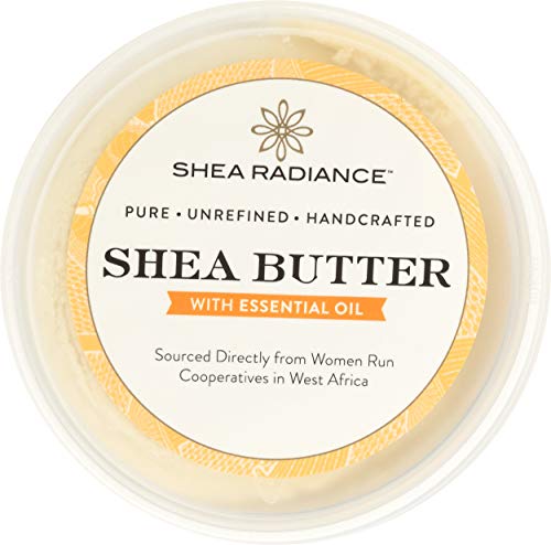 Shea Radiance Raw Shea Butter - Deep Moisture, Restores Skin & Hair Health - Orange & Clove, 7.5oz