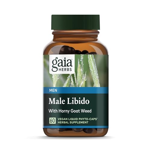 Gaia Herbs Male Libido - Boosts Stamina, Vitality & Hormone Balance - 60 Vegan Capsules