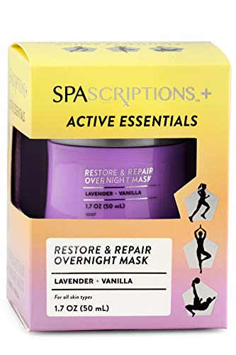 Restore & Repair Lavender + Vanilla Overnight Face Mask - Deep Hydration, Soothes Skin - 3.4oz