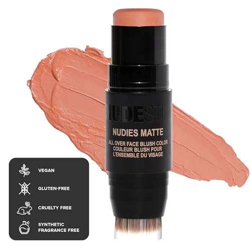 Nudestix Cheek Tint - Youthful Glow, Vegan & Gluten-Free - 3-in-1 Color Stick (In The Nude)