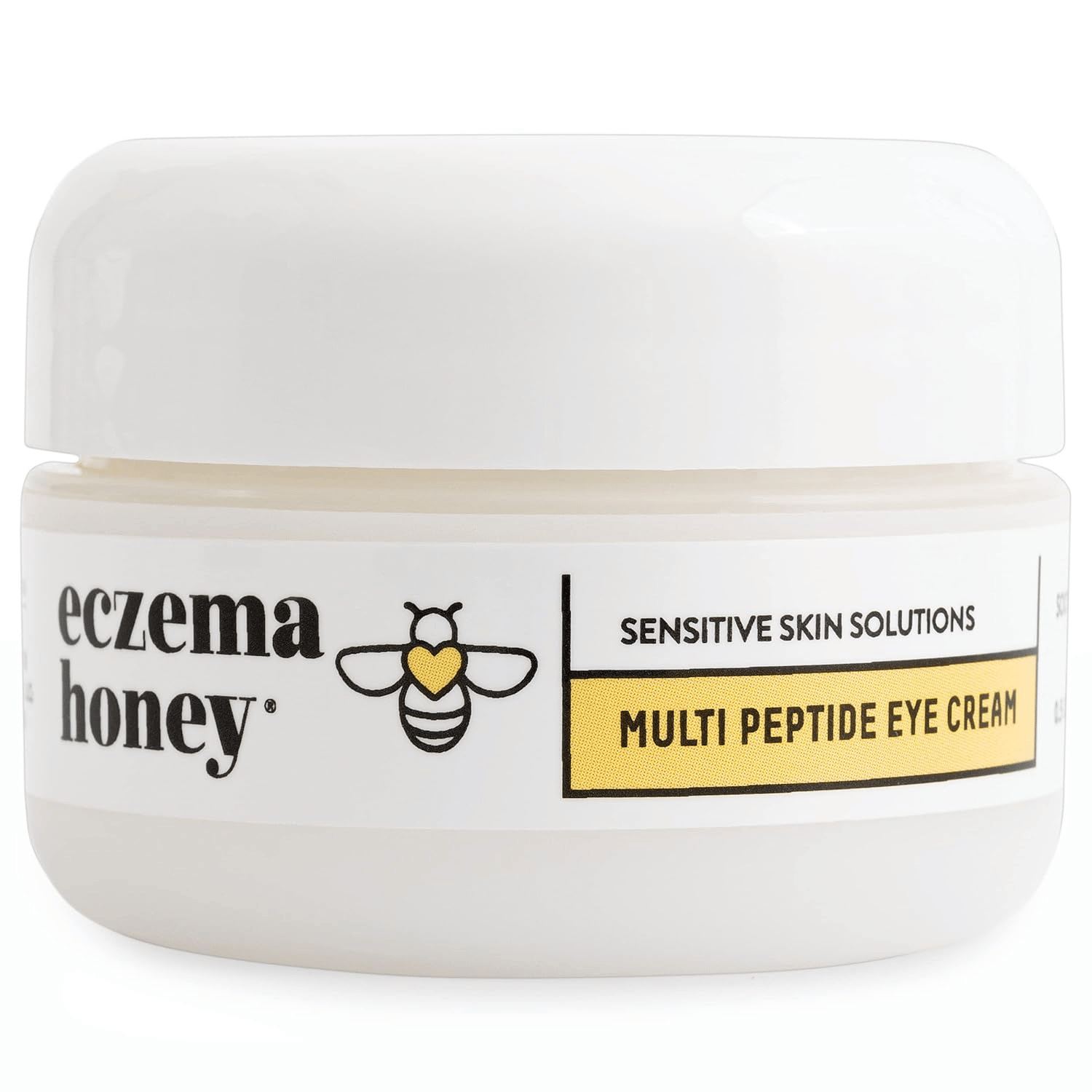 Eczema Honey Multi Peptide Eye Cream - Reduces Dark Circles & Puffiness, Gentle Formula - 0.5 Oz