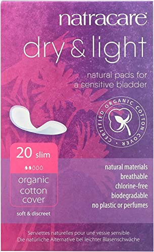 Natracare Feminine Pads - Natural Absorbency, Organic Cotton, Biodegradable - 6 Pack, 120 Pads