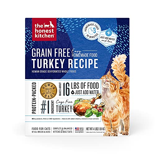 The Honest Kitchen Dehydrated Dog Food - Protein-Rich, Human-Grade Ingredients - 4 lb Makes 16 lbs