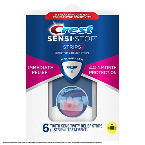 Crest Sensi-Stop Strips - Relief for Tooth Sensitivity, 6 Treatments for Comfort