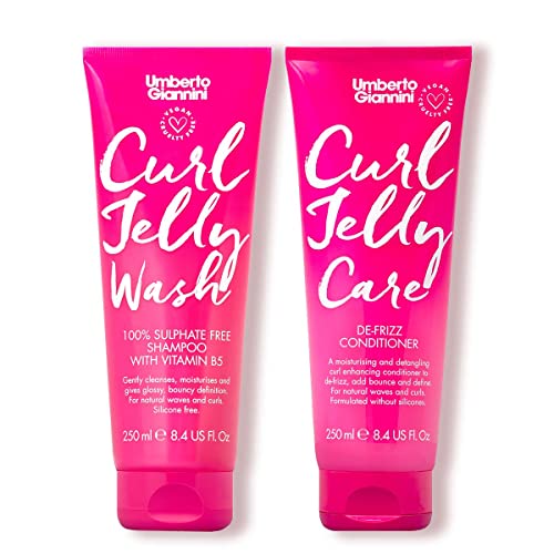 Umberto Giannini Curl Shampoo & Conditioner Set - Frizz Control, Vegan & Cruelty Free - 12oz