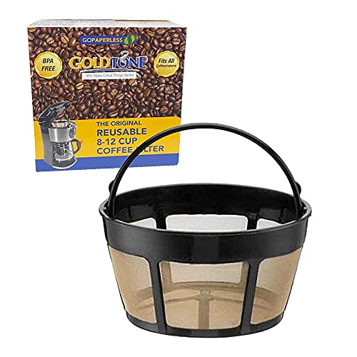 GoldTone Reusable Basket Filter for Bonavita 1901 - Easy to Clean, BPA-Free - 4.25" Diameter