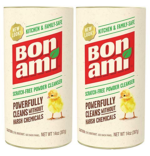 Bon Ami All Purpose Cleaner - Hypoallergenic, Odor Absorbing, Nonabrasive - 2 Pack