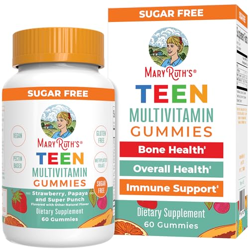 MaryRuth's Teen Multivitamin Gummies - Immune Support, Energy Boost, Vegan, 60 Count