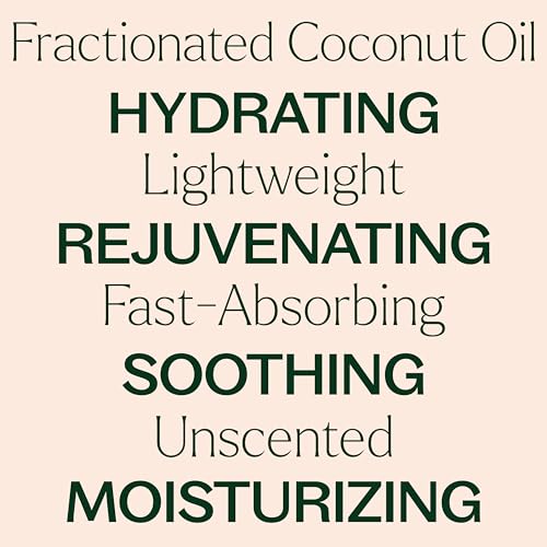 Plant Therapy Fractionated Coconut Oil - Nourishing Moisturizer for Skin & Hair - 16oz