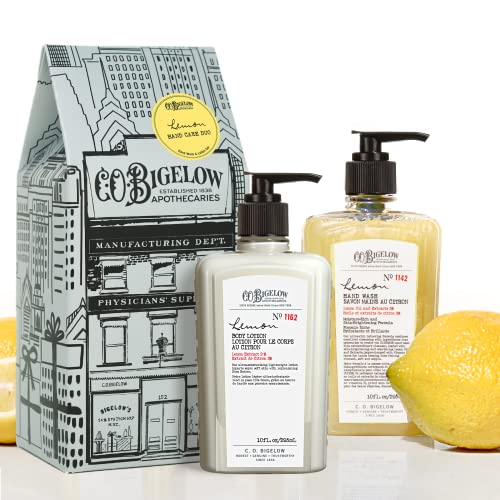 C.O. Bigelow Apothecary Lemon Hand Care Set - Nourishing Soap & Moisturizing Lotion - 10oz Each