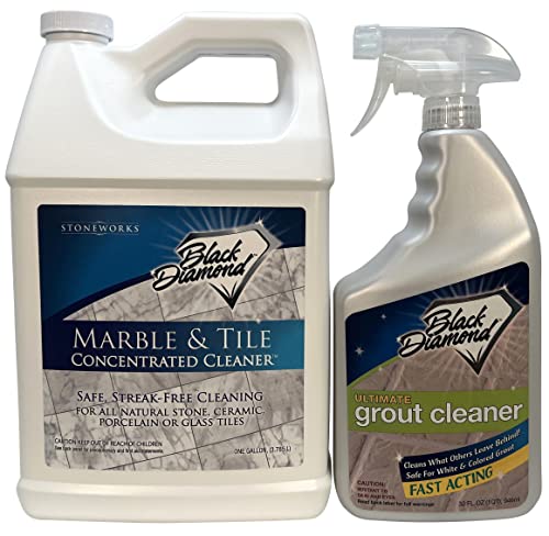 MARBLE & TILE FLOOR CLEANER - Streak-Free, No-Rinse, Hypoallergenic - 1 Gallon Concentrate