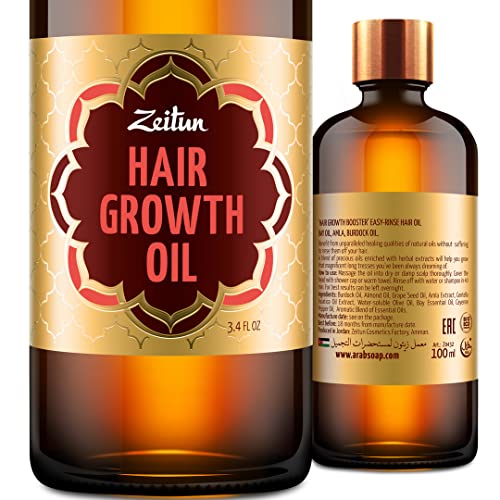 Zeitun Hair Growth Serum - Stimulates Growth, Natural Ingredients, Nourishing Scalp Treatment - 2oz