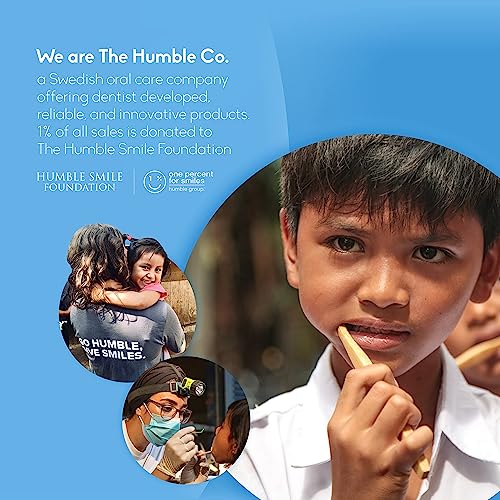 The Humble Co. Floss Picks - Plant-Based Dental Floss for Oral Care, Mint Flavor - 200 Count