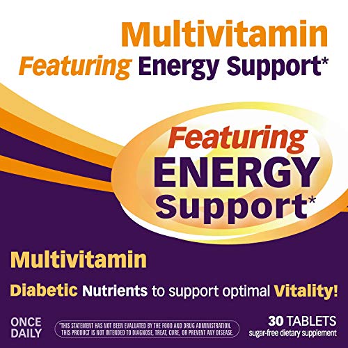 Nature's Way Alpha Betic Multivitamin - Energy Support, 10 Essential Vitamins - 30 Tablets