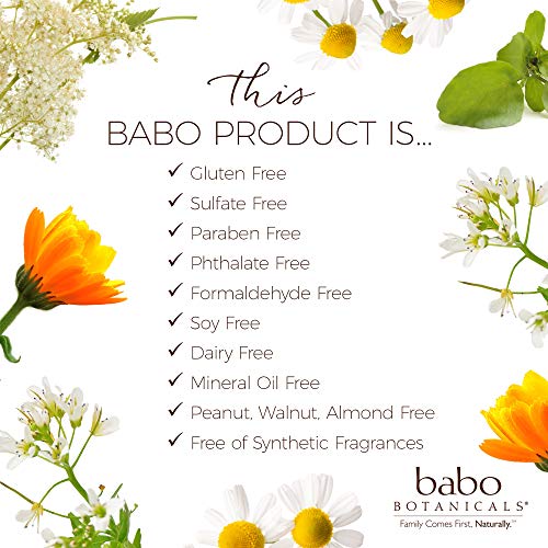 Babo Botanicals After Sun Aloe Vera Gel - Hydrating, Gentle for Sensitive Skin - 8 oz