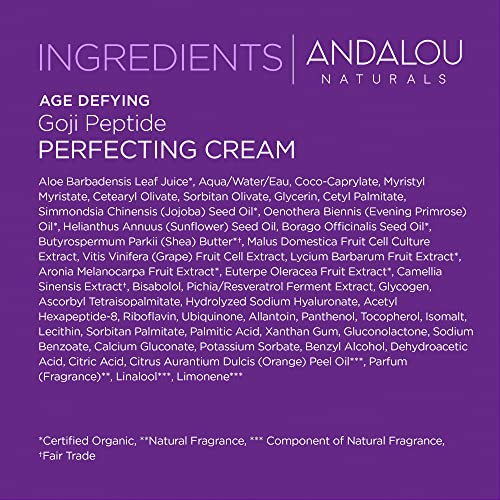 Andalou Naturals Face Moisturizer - Brightening, Antioxidant-Rich, Non-GMO - 1.7 fl oz